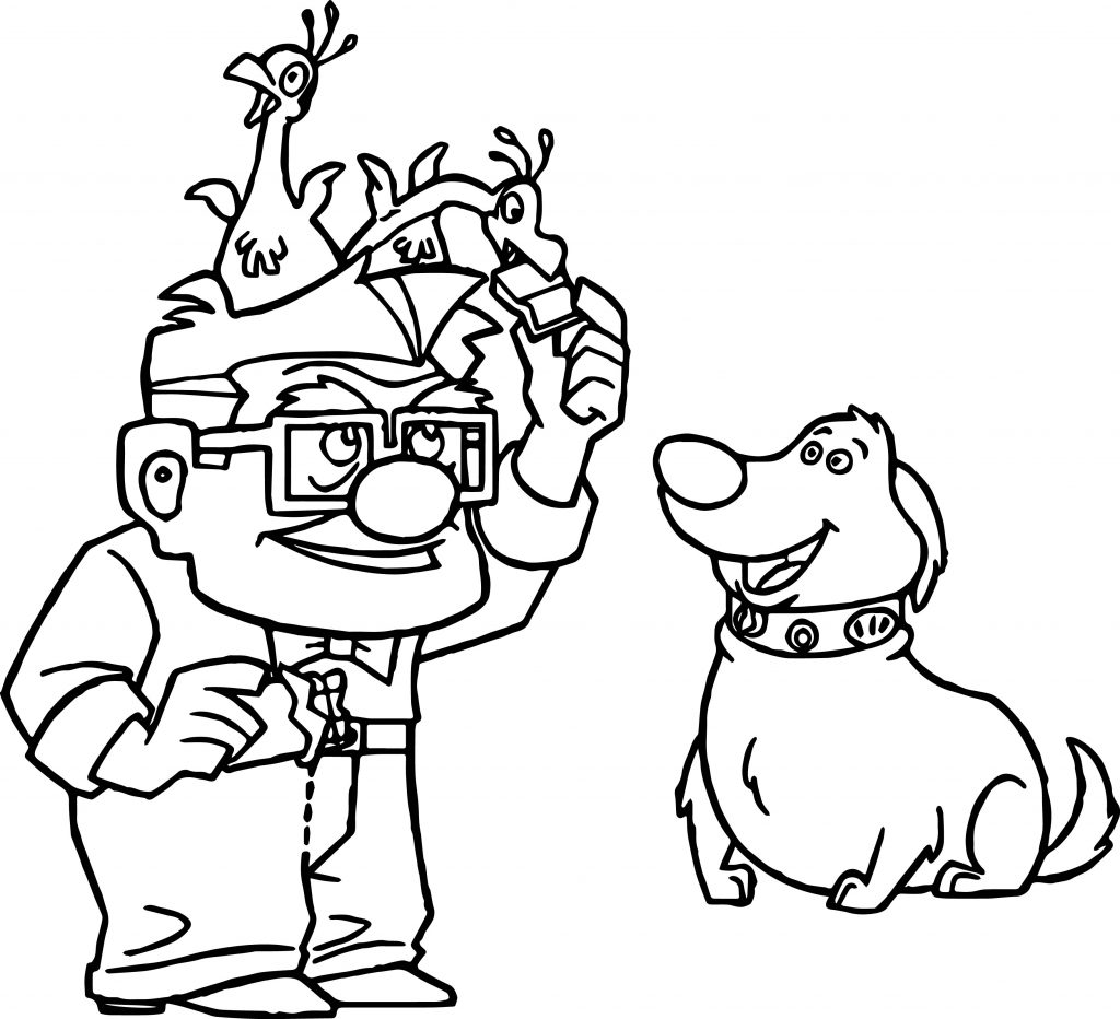 Disney Pixar Up Kevin Dug Animals Coloring Pages - Wecoloringpage.com