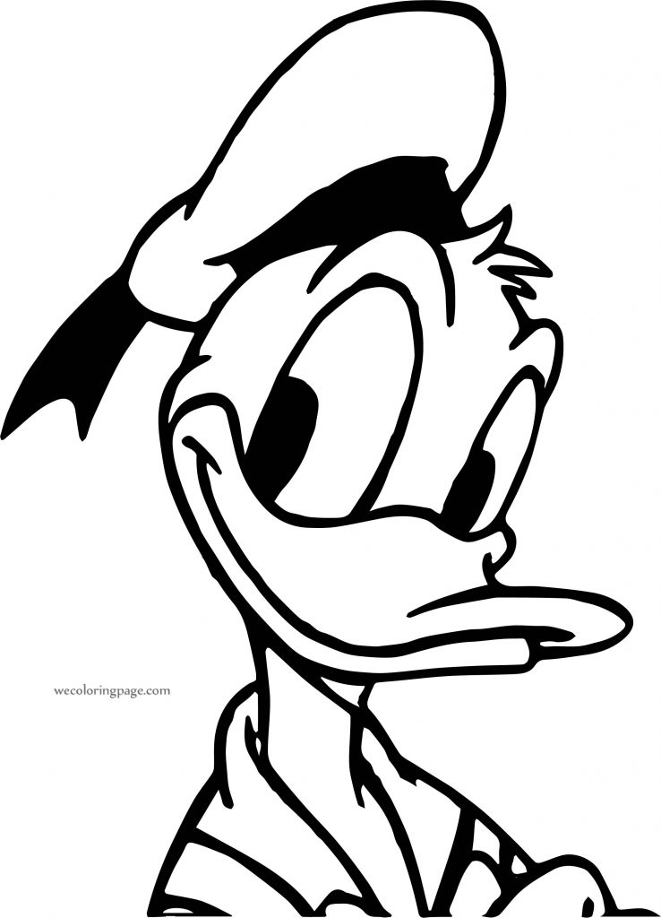 Donald Duck Look TV Coloring Page - Wecoloringpage.com