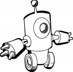 Go Robot Coloring Page