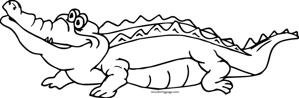 Looking Crocodile Alligator Coloring Page - Wecoloringpage.com