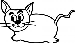 Mouse Cat Coloring Page