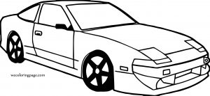 Old Sports Car View Coloring Page