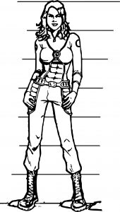 Olivia Munn Character Design Coloring Page