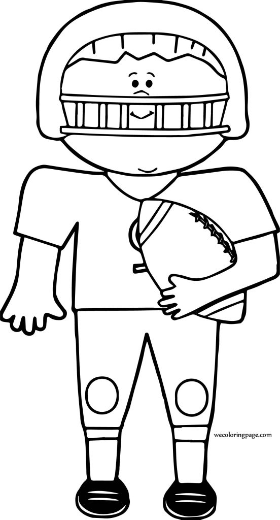 On Boy Football Coloring Page - Wecoloringpage.com