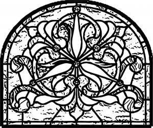Stained Glass Panel Stock Coloring Page