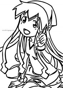 squid girl alright teen coloring page