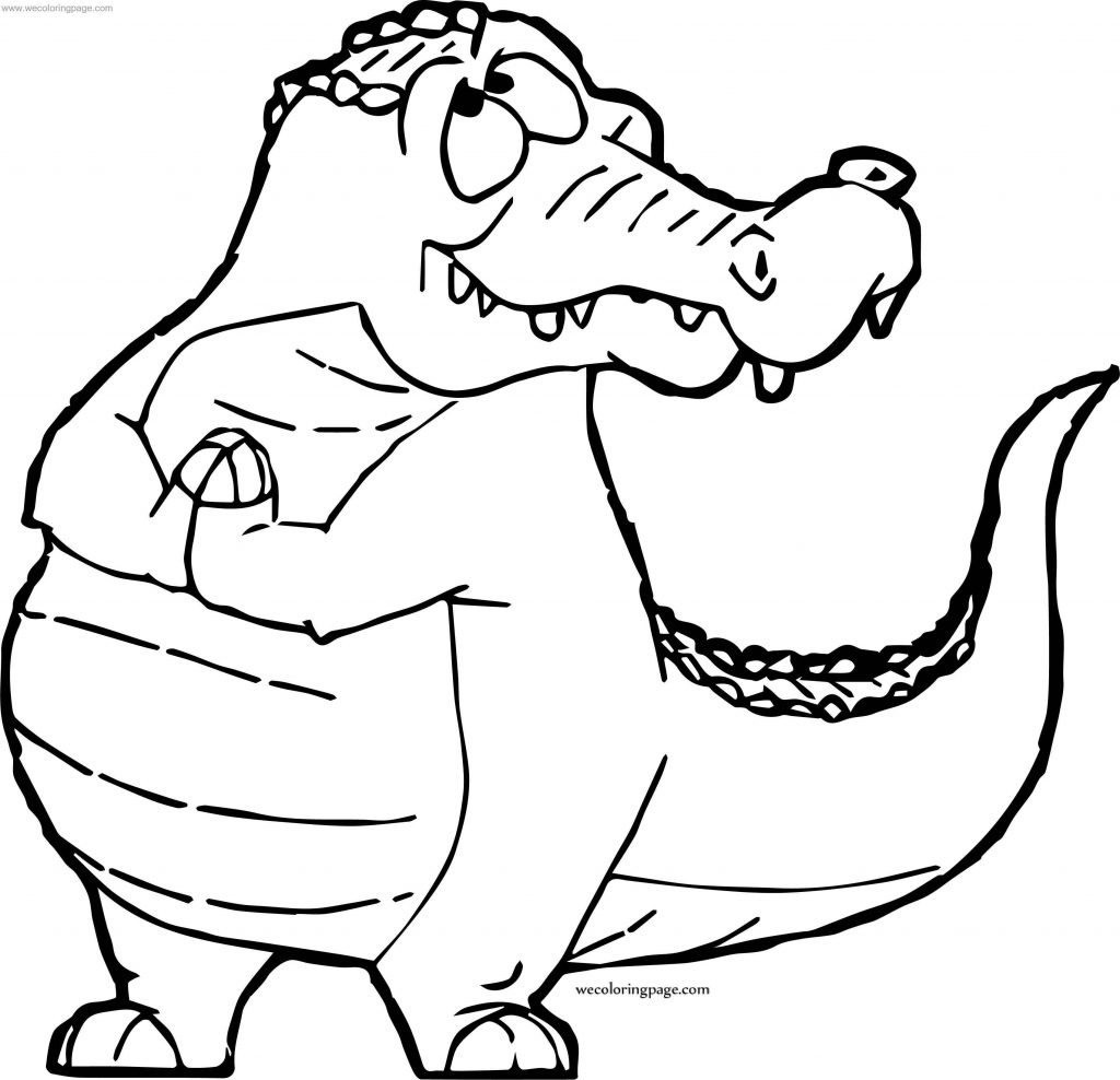 Air Crocodile Alligator Coloring Page - Wecoloringpage.com