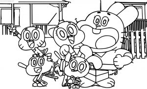 Amazing World Gumball Season Announced Coloring Page