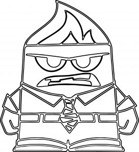 Anger Outline Coloring Pages