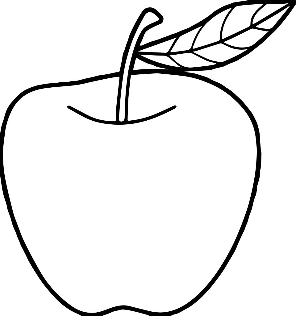 Яблоко трафарет для рисования