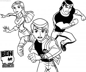 Benten Gwen Kevin Adventure Time Coloring Page