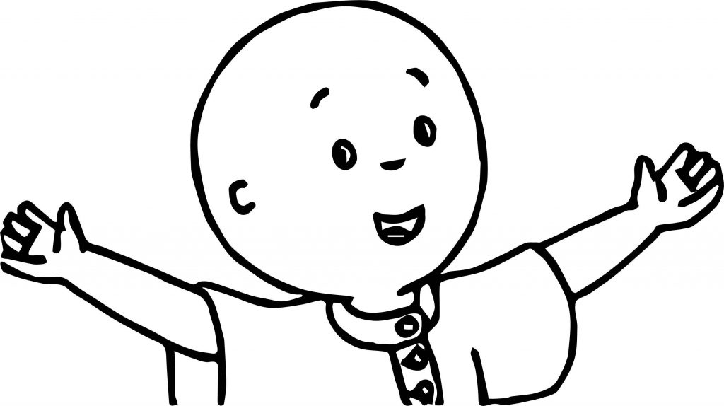 Caillou Hey Coloring Page - Wecoloringpage.com