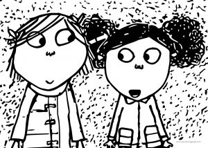 Charlie And Lola Girl Friend Coloring Page