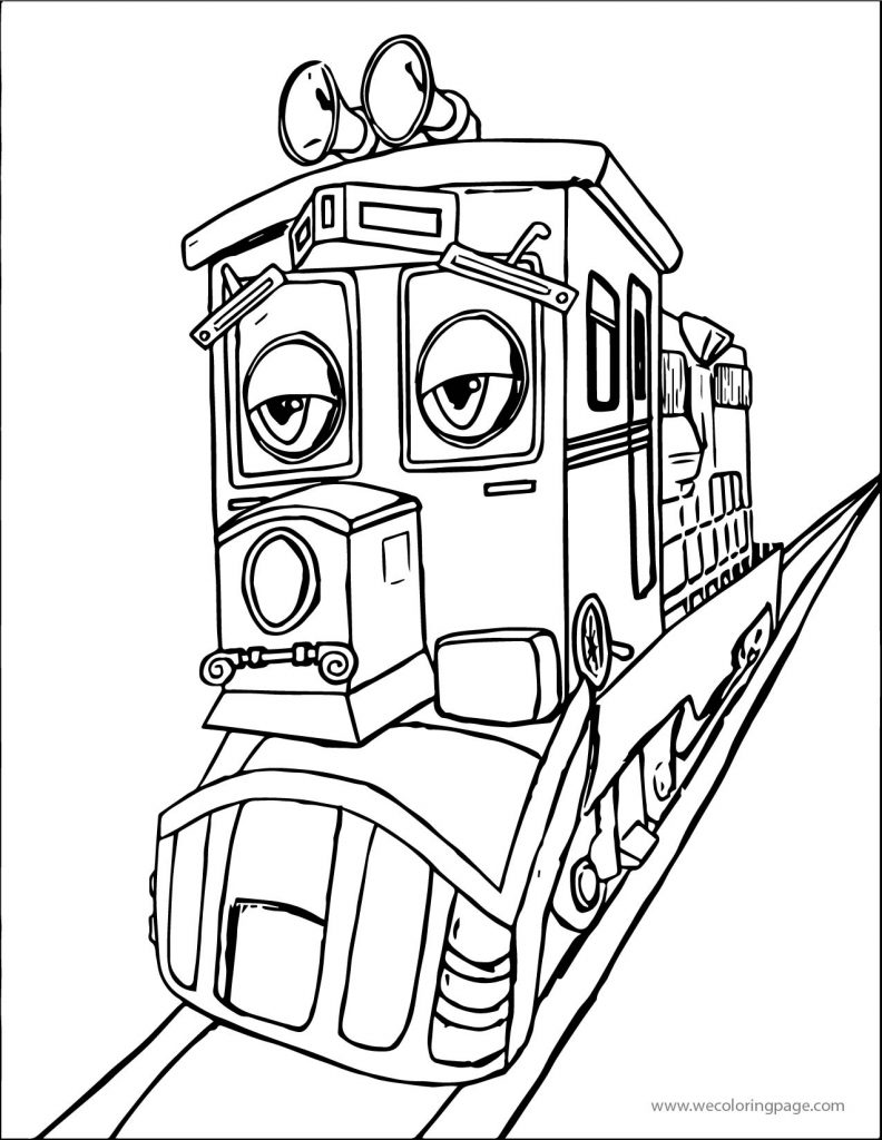 Chuggington Dunbar Sad A4 Page Printable Coloring Page - Wecoloringpage.com