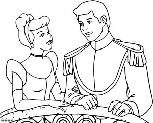 Cinderella And Prince Charming Talking Coloring Pages