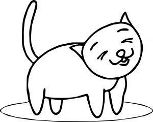 City Cat Coloring Page