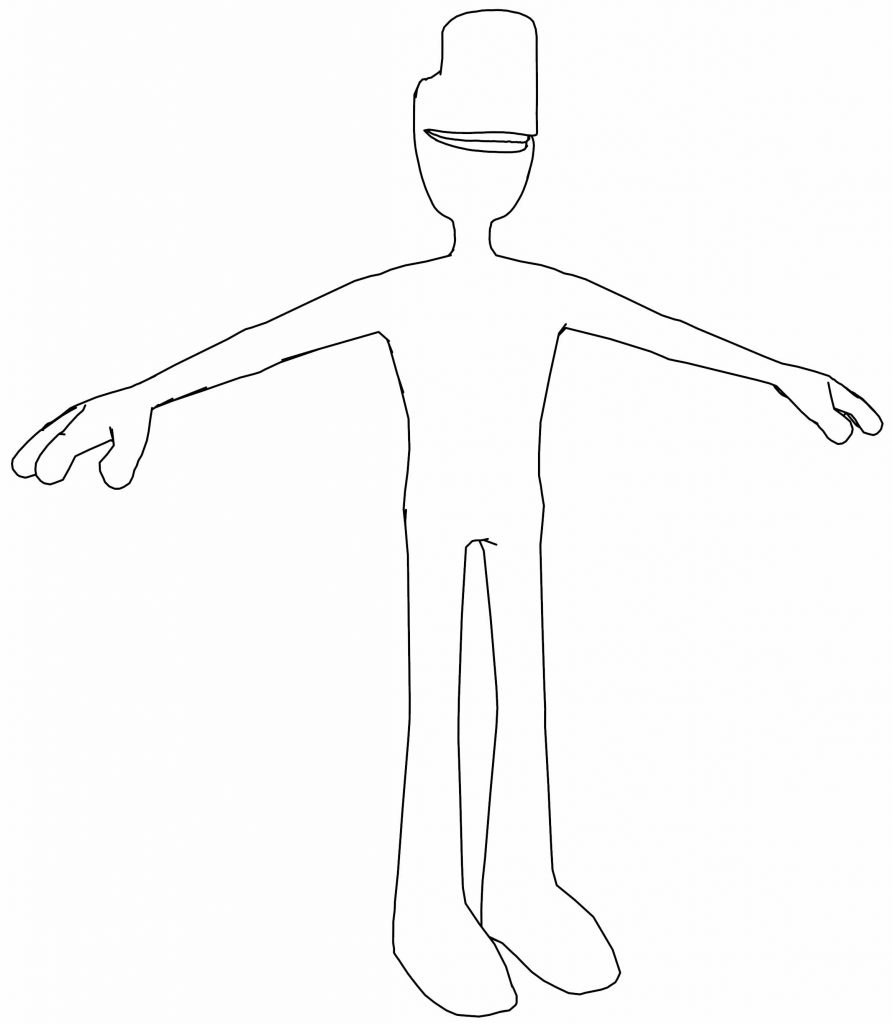 Creature Man Smile Coloring Page - Wecoloringpage.com