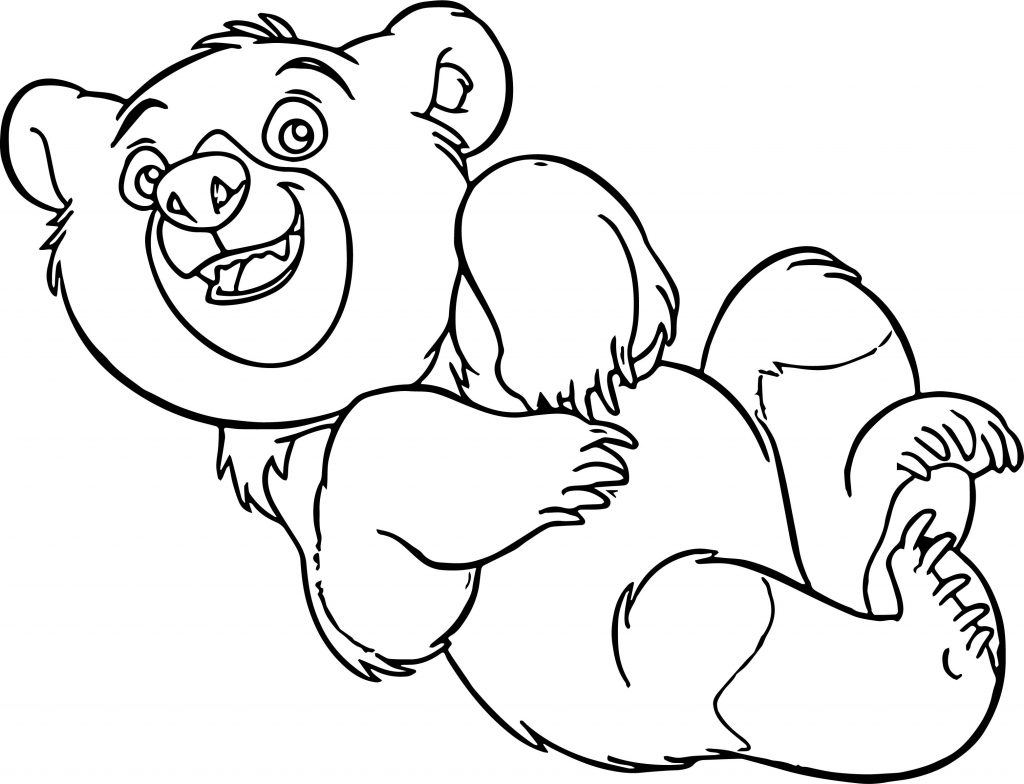 Coloring cartoon Bear