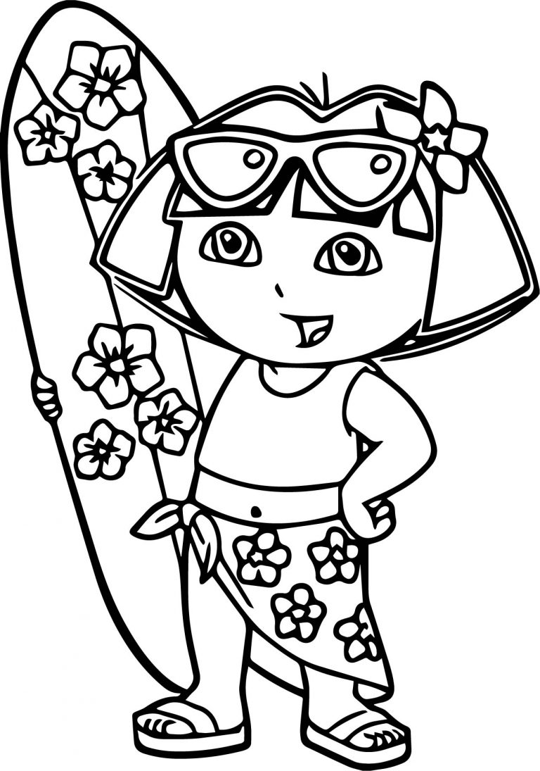 Dora Ovejita Sheep Cartoon Coloring Page | Wecoloringpage.com