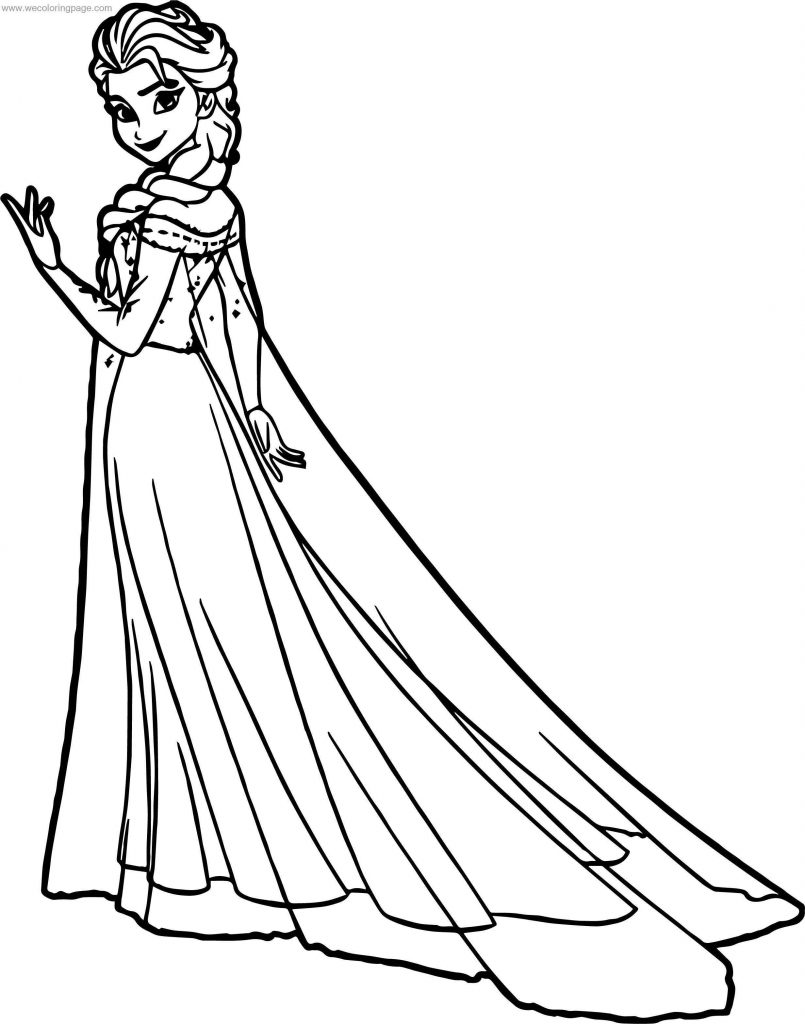 Elsa Magic Hand Coloring Page - Wecoloringpage.com