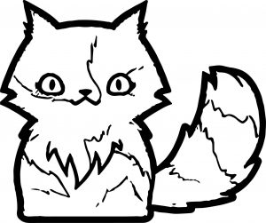 End Cat Coloring Page