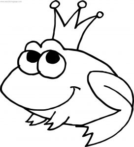 Just Queen Frog Coloring Page