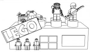 Lego Store Coloring Page