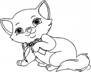 May Cat Coloring Page