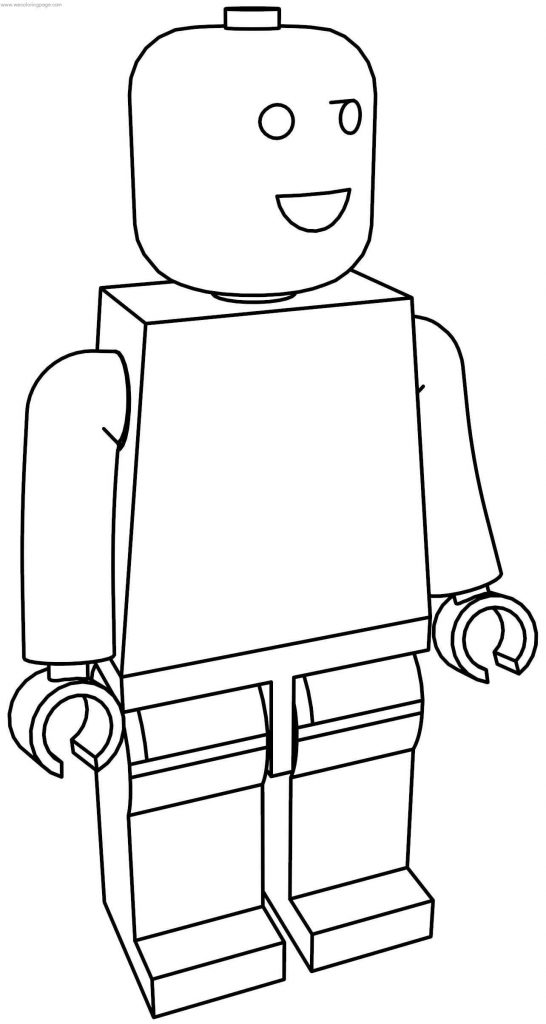 Normal Lego Man Coloring Page - Wecoloringpage.com