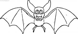 Old Bat Coloring Page