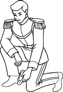 Prince Charming Who Is This Shoe Coloring Page
