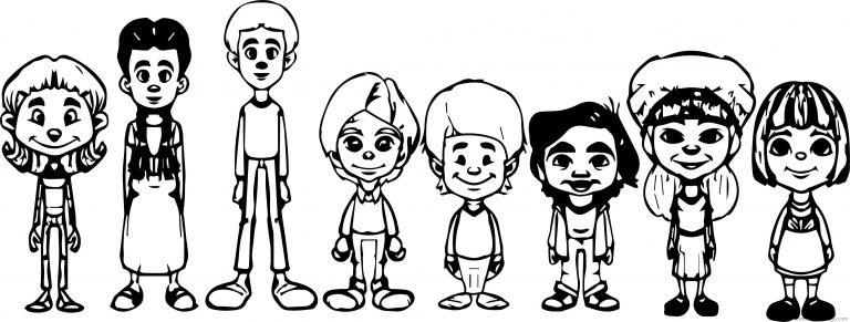 Random Kid Character Coloring Page - Wecoloringpage.com