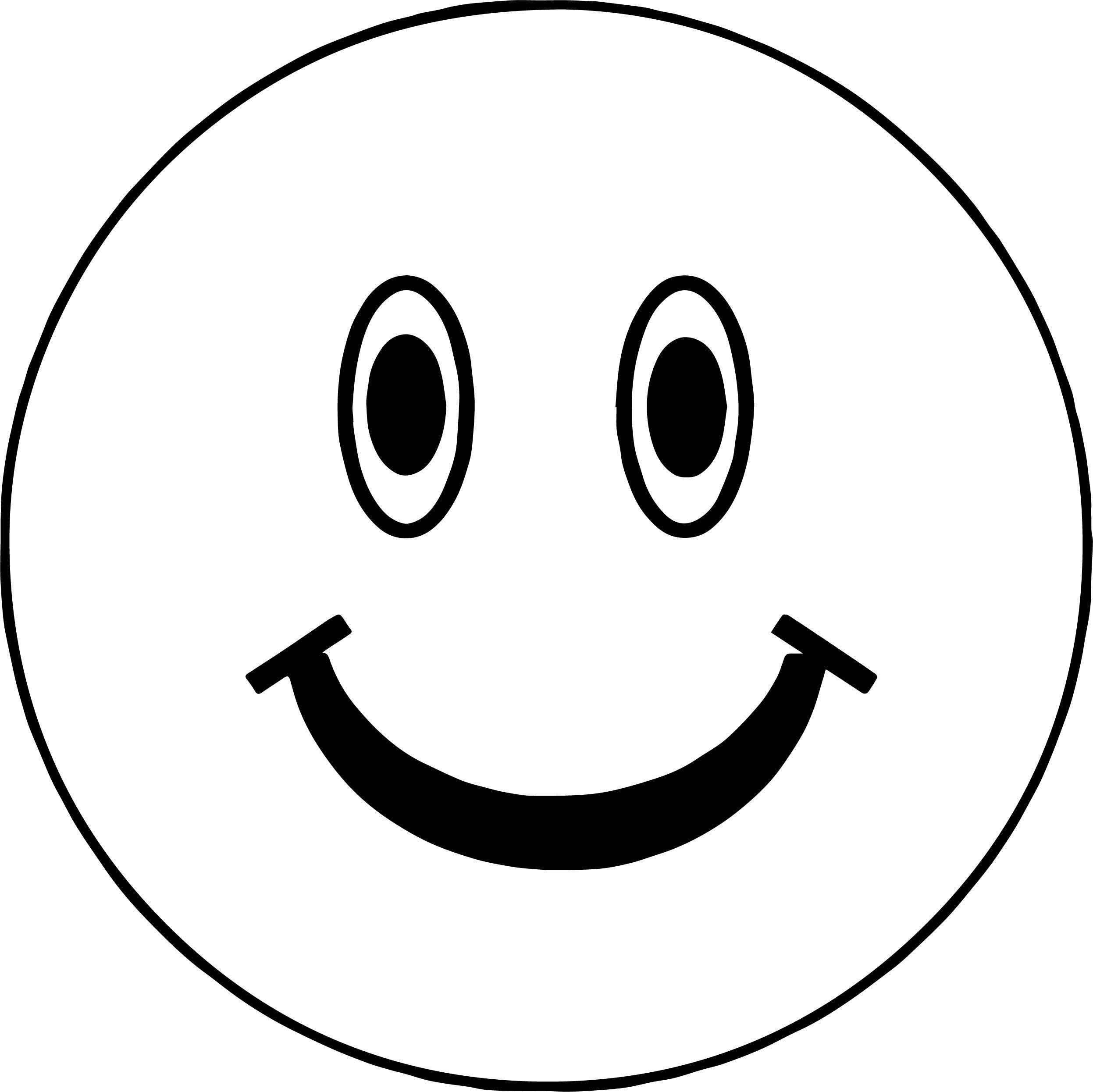 Smiling Boy Face Coloring Page | Wecoloringpage.com