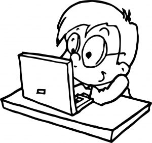Software Engineer Kid Computer Engineer Coloring Page