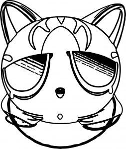 Sound Cat Coloring Page
