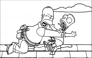 The Simpsons Movie Coloring Page