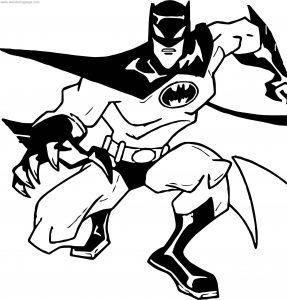 Up Batman Coloring Page