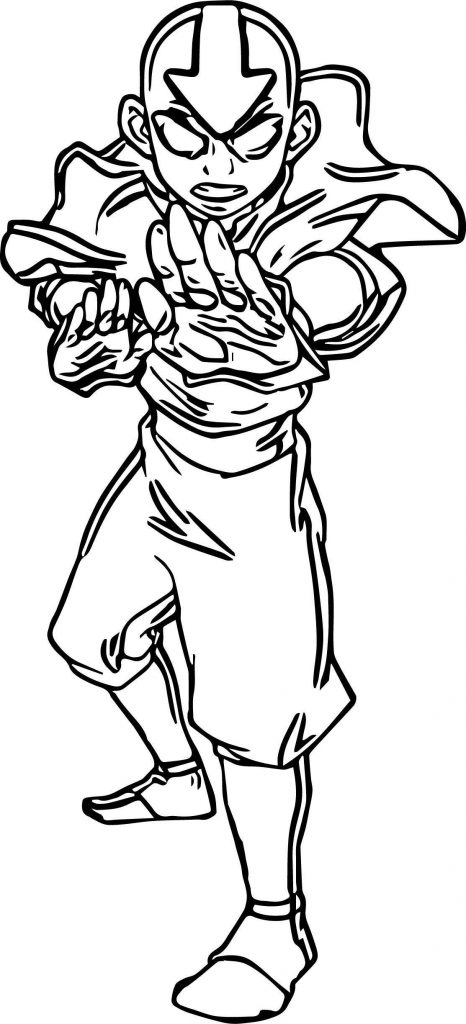 Aang Avatar Aang Coloring Page 2112 - Wecoloringpage.com