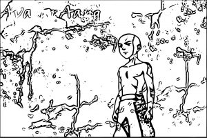 Abe Avatar Aang Coloring Page