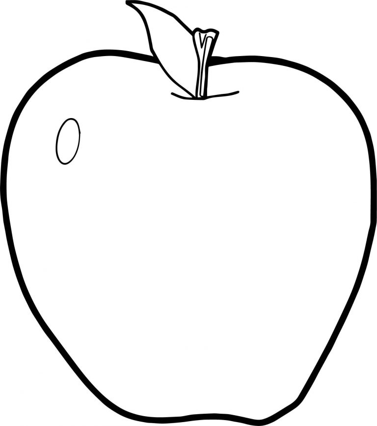 Apple Coloring Pages - Wecoloringpage.com