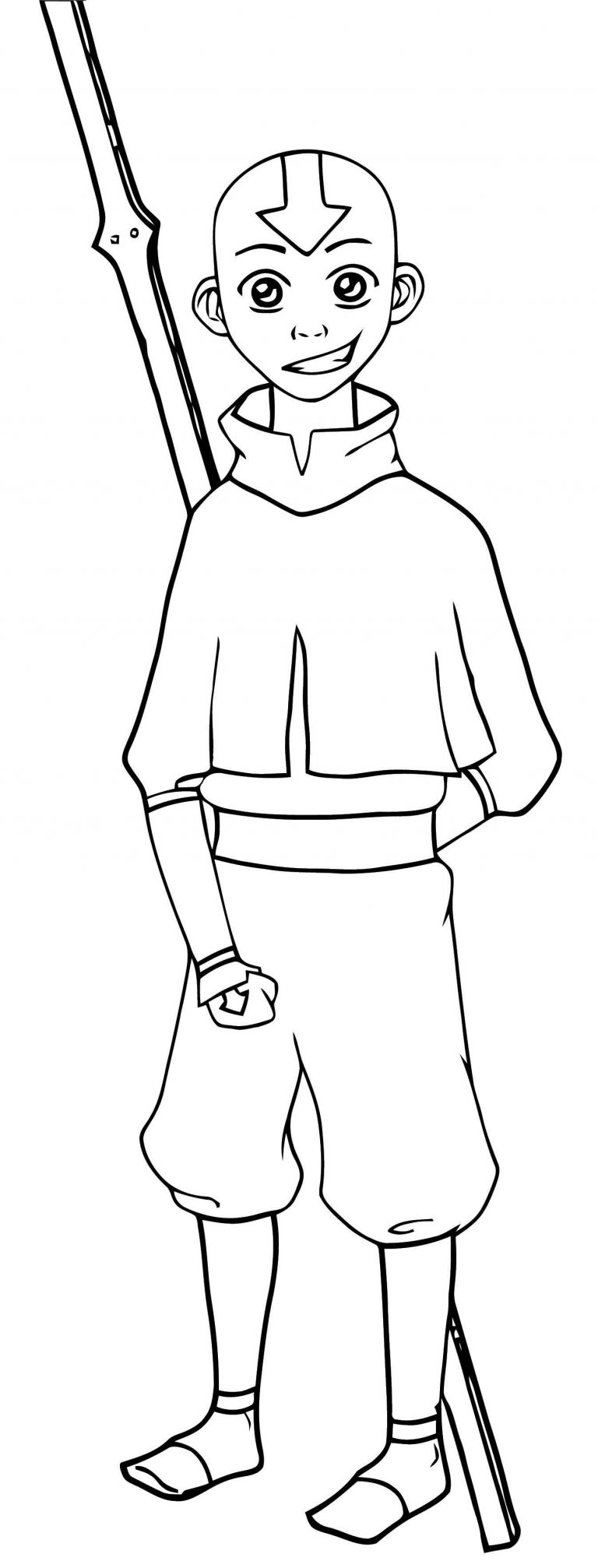 Aang Avatar Aang Coloring Pages | Wecoloringpage.com