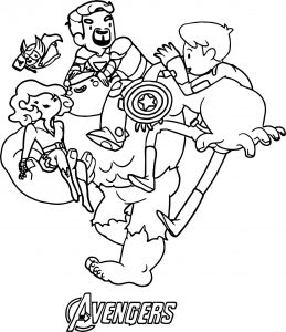 Avengers Coloring Page 06