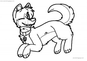Axel Pup Dog Coloring Page