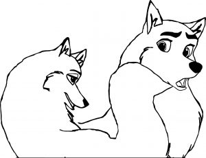 Balto Base 15 Wolf Coloring Page