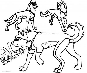 Balto Revamped Video Draw Wolf Coloring Page