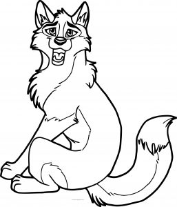 Balto Style Wolf Amazing Coloring Page