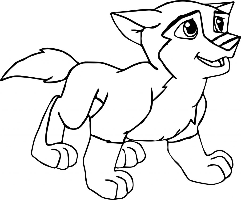 Balto Wolf Kid Walking Coloring Page - Wecoloringpage.com