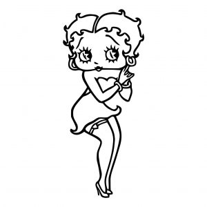 Betty Boop We Coloring Page 083
