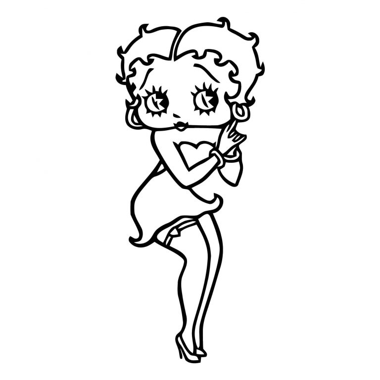 30 Y2K Coloring Pages Betty Boop