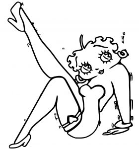 Betty Boop We Coloring Page 085